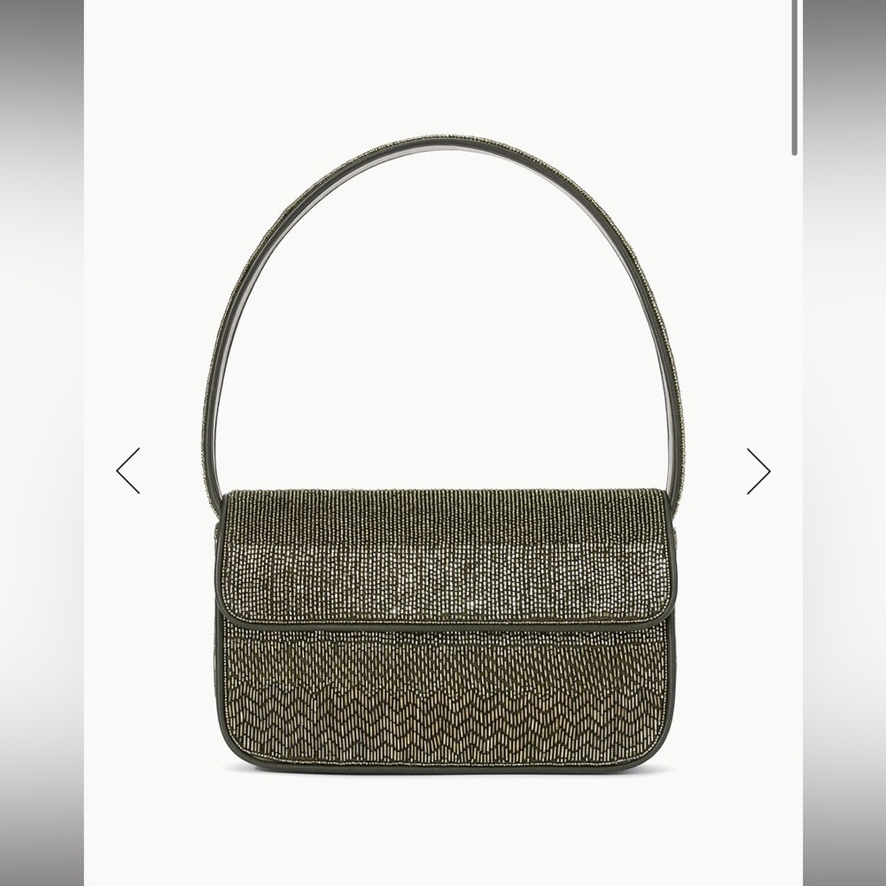 STAUD TOMMY BEADED BAG AVOCADO